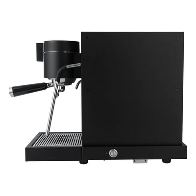 Black espresso machine from WPM PRIMUS Black from the side Vellutto.eu 