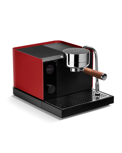 Fellow Espresso series 1 espresso machine in red, designed for high-precision home espresso making.